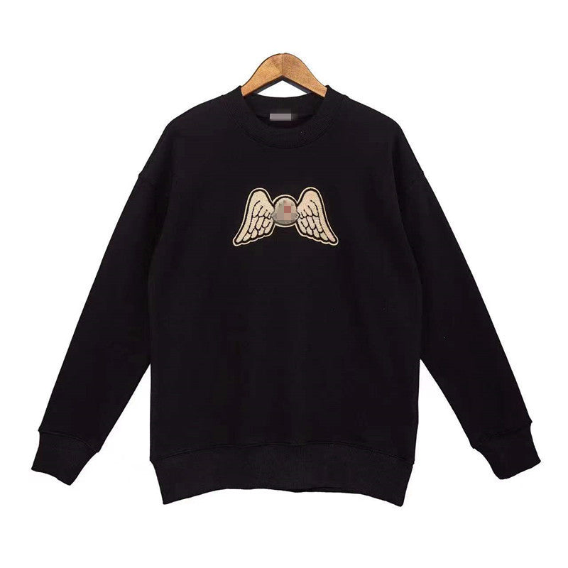Palm Angle Sweatshirt Palm Angels Embroidered Crew Neck Long-Sleeved Sweater for Men and Women