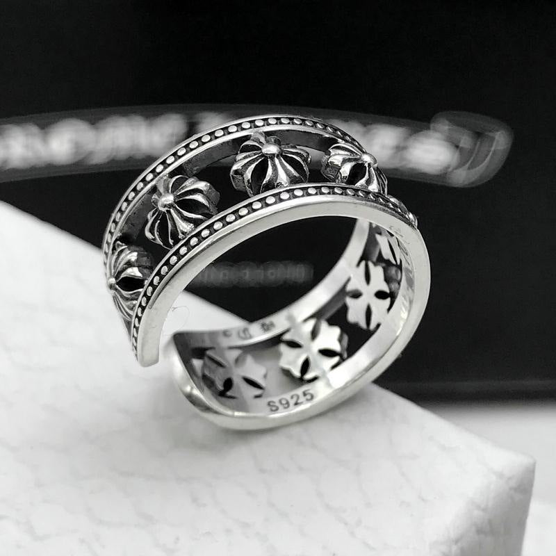 Chrome Heart Ring Cross Anchor