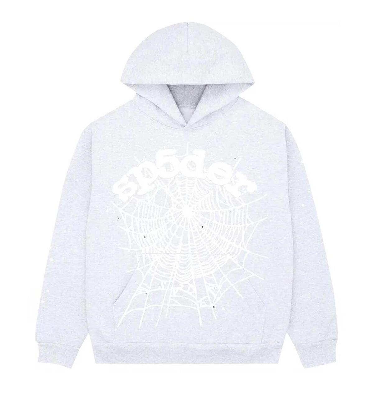 Sp5der OG Web Hoodie Heather Grey
