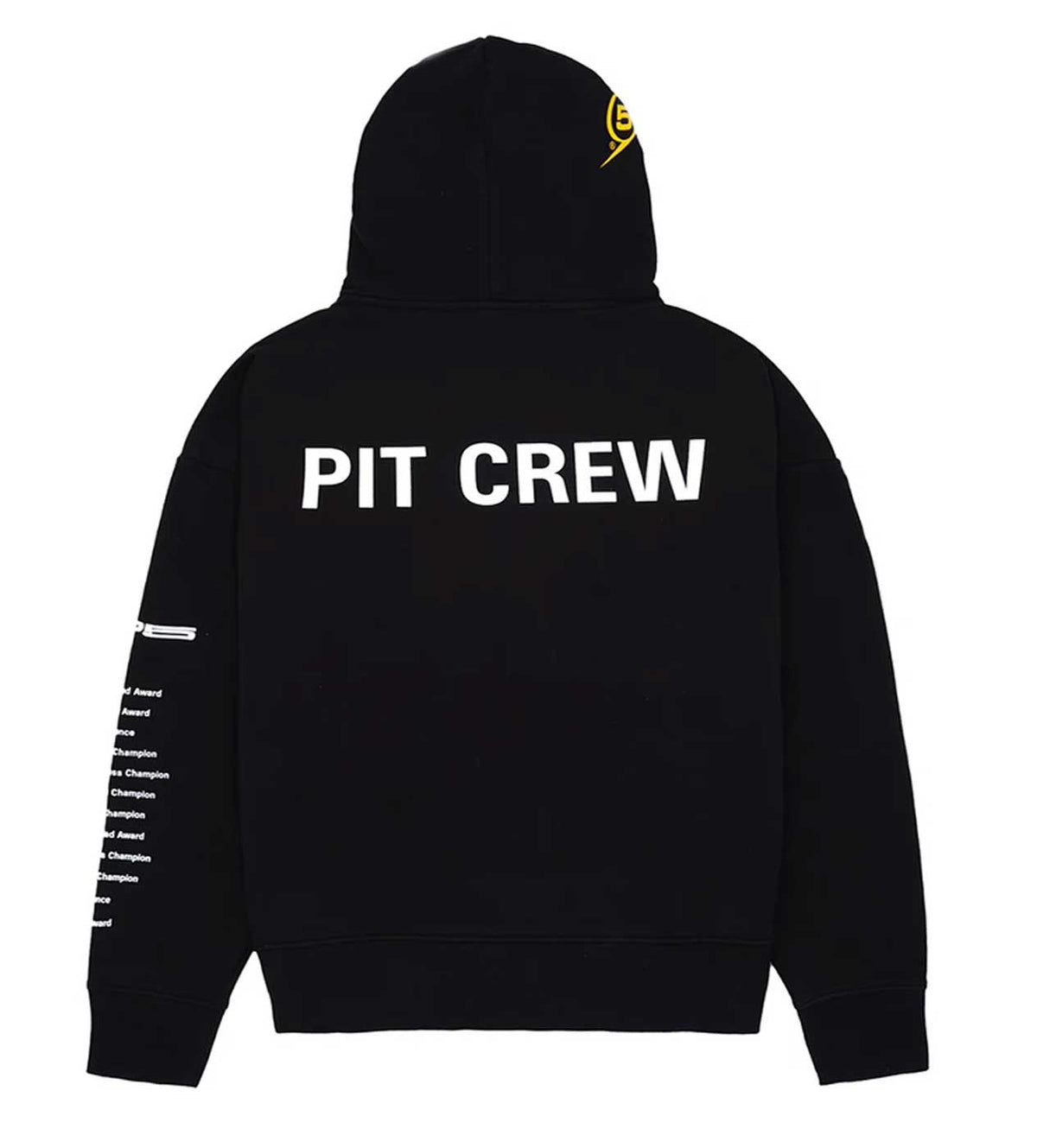 Sp5der Pit Crew Oversized Hoodie Black