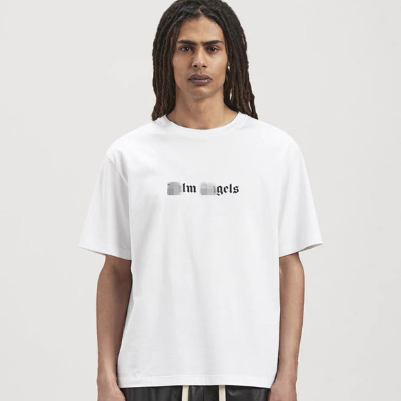 Palm Angels T-shirt Simple Letter Print Short Sleeve T-shirt