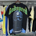 Godspeed T-shirts Masked Man Printed Cotton Crew Neck Short Sleeve Men and Women