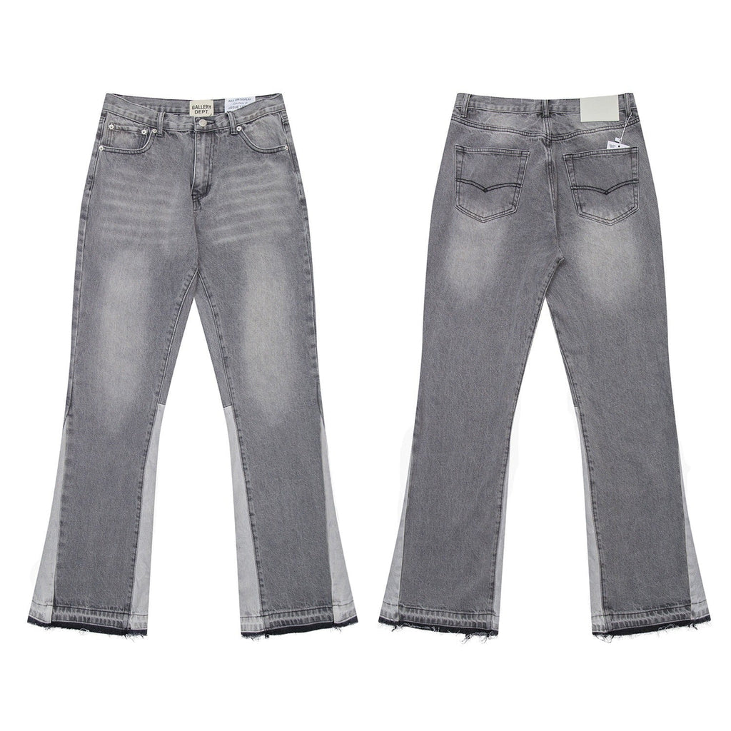 Gallery Dept Jeans Color-matching Flared Jeans Floor-mopping Straight Pants