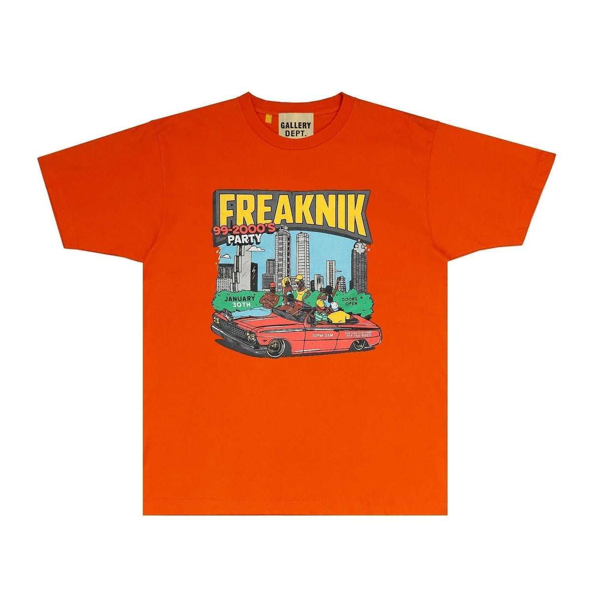 Gallery Dept T Shirt Retro Printed Loose Short-Sleeved Shirt