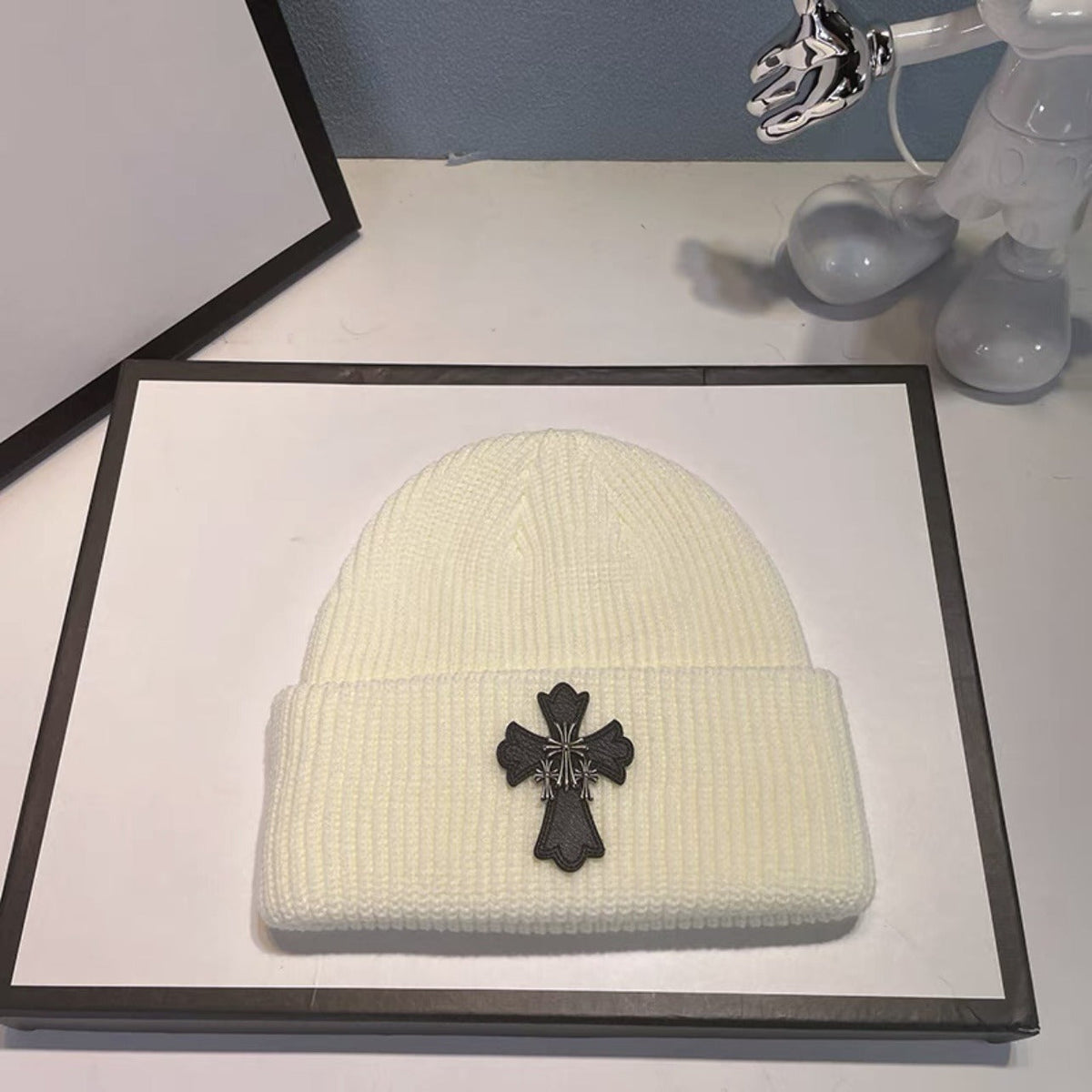 Chrome Heart Beanie Vintage Cross Wool Knitted Hat